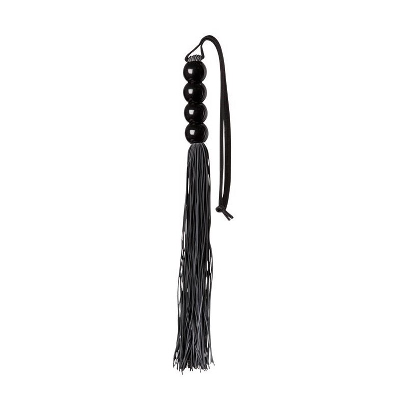 Pejcz-GP SILICONE FLOGGER WHIP BLACK